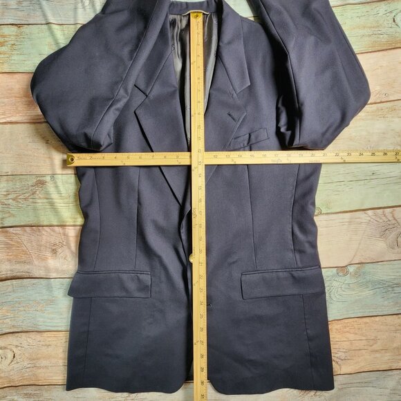 Christian Dior Le Connaisseur Mens 40R Blazer Navy Pure Virgin Wool - Picture 10 of 13